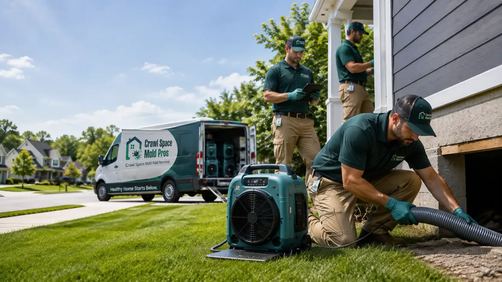 Crawl Space Mold Removal in Conway Springs, KS